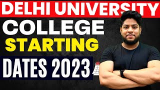 Delhi University Academic Calendar 2023📅 Classes Schedule Complete Details [upl. by Aniara]