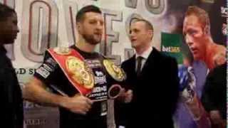 CARL FROCH amp GEORGE GROVES IN HEATED HEADTOHEAD  FINAL PRESS CONFERENCE  FROCH v GROVES [upl. by Aissela]