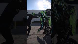 Wheelies for days stuntrider stunt wheelies iconmotosports lexinmoto shinkotires ninja zx6r [upl. by Adnimra]