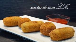 CROQUETAS DE ACELGAS O ESPINACAS CON QUESO [upl. by Arjan]