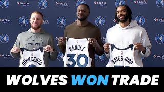 Timberwolves Won Randle DiVincenzo Trade Intro Press Conference [upl. by Henriette]