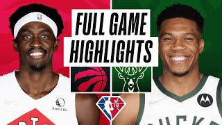 RAPTORS at BUCKS  FULL GAME HIGHLIGHTS  January 15 2022 [upl. by Morrill]