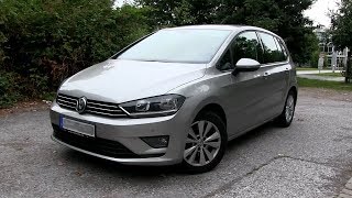 2017 VW Golf Sportsvan 16 TDI 110 HP TEST DRIVE [upl. by Leunamesoj598]