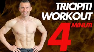 Tricipiti Workout in casa 4 minuti [upl. by Carline]