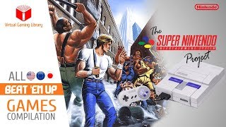 All SNESSuper Nintendo Beat Em Up Games Compilation  Every Game USEUJP [upl. by Jamel]