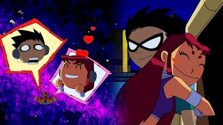 Robin and Starfire Moments  Teen Titans Season 3 [upl. by Stouffer290]