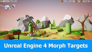 Unreal engine 4 tutorial How to use Morph targets from Blender [upl. by Elyssa652]