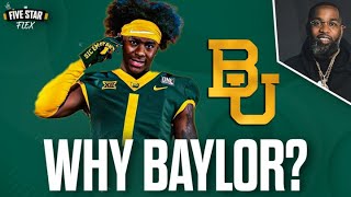 Taz Williams on why he committed to the Baylor Bears  5Star Flex [upl. by Anertac330]