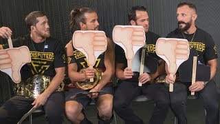 The Undisputed ERA live NXT TakeOver Brooklyn 4 interview WWE Now [upl. by Ahsienor]