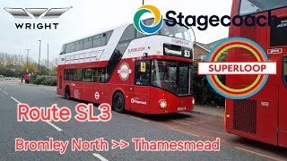 Stagecoach London Route SL3 Bromley North To Thamesmead [upl. by Norda]