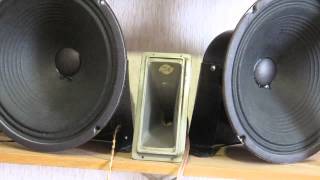 Jensen A12 field coil speakers  Bell horn tweeter [upl. by Enrev]