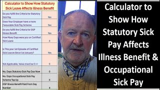 How to Calculate Statutory Sick Pay and Illness Benefit Entitlement [upl. by Urdna]