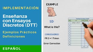 Enseñanza con Ensayos Discretos  Discrete Trial Training DTT Español Practical [upl. by Releyks]