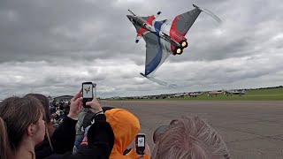 The Rafale steals the show at Duxford summer air show 2024 [upl. by Esital379]