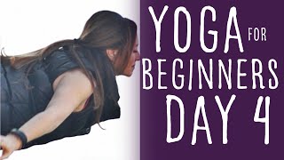 Yoga For Beginners At Home 15 minute Class 30 Day Challenge Day 4 [upl. by Naig]