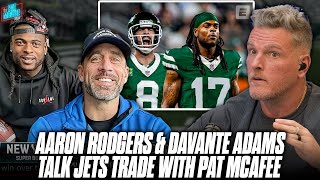 Aaron Rodgers amp Davante Adams Talk Reunion After Trade To The Jets  Pat McAfee Show [upl. by Nieberg799]