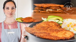 Milanesas de Pollo Empanizadas  Cocina del diario  Crujientes [upl. by Chrystel]