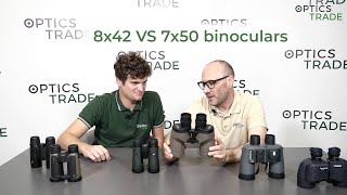 8x42 VS 7x50 binoculars  Optics Trade Debates [upl. by Elag248]