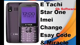 How To Change Imei E Tachi Star One E Tachi All Modes With Code amp Miraclebox Esay [upl. by Htiduj]