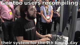 Linux users explaining [upl. by Tecil]