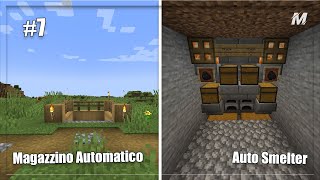 MAGAZZINO AUTOMATICO amp SUPER FORNACE  MINECRAFT VANILLA 7 [upl. by The28]