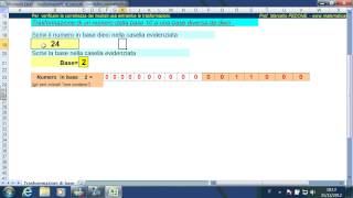 Sistema di numerazione binario e Trasformazione di base [upl. by Gildas]