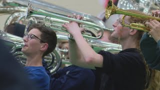 Avon High School marching band prepares to perform on one of nations biggest stages [upl. by Namra521]