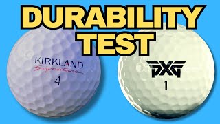 DURABILITY TEST  KIRKLAND VS PXG Golf Balls [upl. by Ronacin]