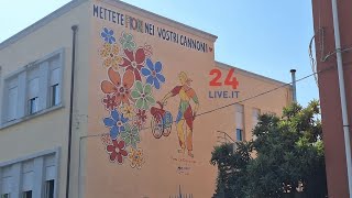 Barcellona inaugurato allIC Capuana il murales per Peppe a Cannunera le interviste [upl. by Conyers291]