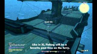 Final Fantasy XIV Thanalan to Limsa Lominsa Ferry Boat Trip [upl. by Ettenan]