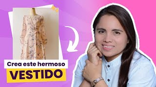 Cómo diseñar un ✅VESTIDO CRUZADO✅ como una profesional  con isabel villagomez de Pemium Academy [upl. by Eisdnyl854]