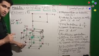 Exemple Examen  Structure NaCl  Partie 23  Cristallographie et Cristallochimie S4  جميع الأسئلة [upl. by Pompei]