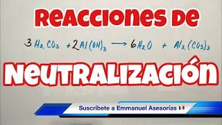 Reacciones de NEUTRALIZACIÓN ácido y base [upl. by Camila196]