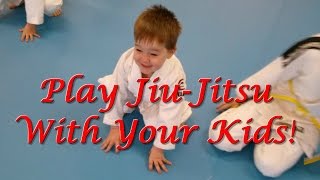 How to play jiujitsu with your kids Part 2 Teaching the Armlock [upl. by Ibbie199]