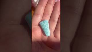 Larimar Cabochon Now Available for Purchase cabochongemstone larimar raregems [upl. by Namsaj]