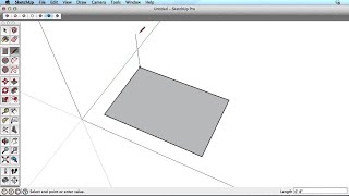 SketchUp Training Series Line tool [upl. by Atnuahc]