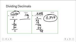 116 Multiplying amp Dividing Decimals [upl. by Nyvets789]