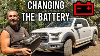 13th Gen F150 Battery Change [upl. by Enahpad]