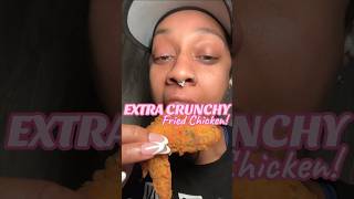 HOW TO MAKE THE CRUNCHIEST CRISPIEST HOME FRIED CHICKEN CrispyFriedChicken BestFriedChicken [upl. by Sonny]