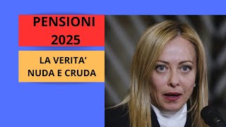 NOVITA SULLE PENSIONI 2025 [upl. by Lindberg]