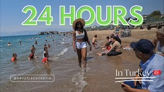 My first 24 hours in Turkey 🇹🇷  X Belek Room Tour  Beach visit  Antalya [upl. by Marj]