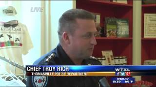 WTXL Road Trip Interview with Thomasville police chief [upl. by Chanda]