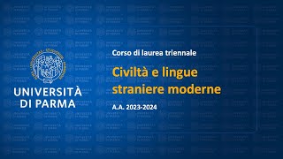 Civiltà e lingue straniere moderne AA 202324 [upl. by Jozef]