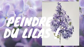 COMMENT PEINDRE FACILEMENT DU LILAS [upl. by Okomom]