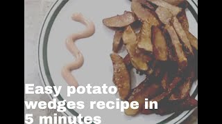 Easy potato wedges recipe [upl. by Litt]