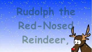 Rudolph the Red Nosed Reindeer with Lyrics [upl. by Winnie]