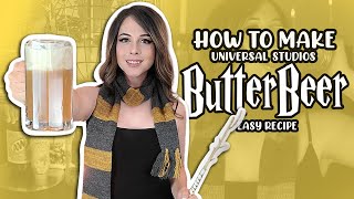 How to Make Harry Potter Butterbeer  DIY  Easy Recipe  Universal Studios  MikaelaVille [upl. by Norraj]