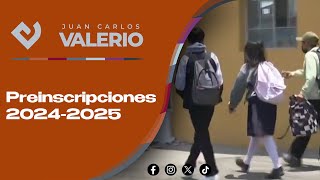 Preinscripciones 20242025  Noticias con Juan Carlos Valerio [upl. by Tristam]