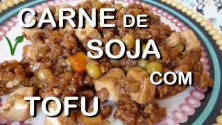 Molho de carne de soja com tofu oriental vegano  RECEITAS por Fran Dutra [upl. by Ahsitra]