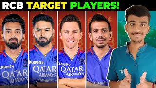 IPL 2025  RCB Target Players List  IPL 2025 Mega Auction Strategy [upl. by Salohci]